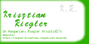 krisztian riegler business card